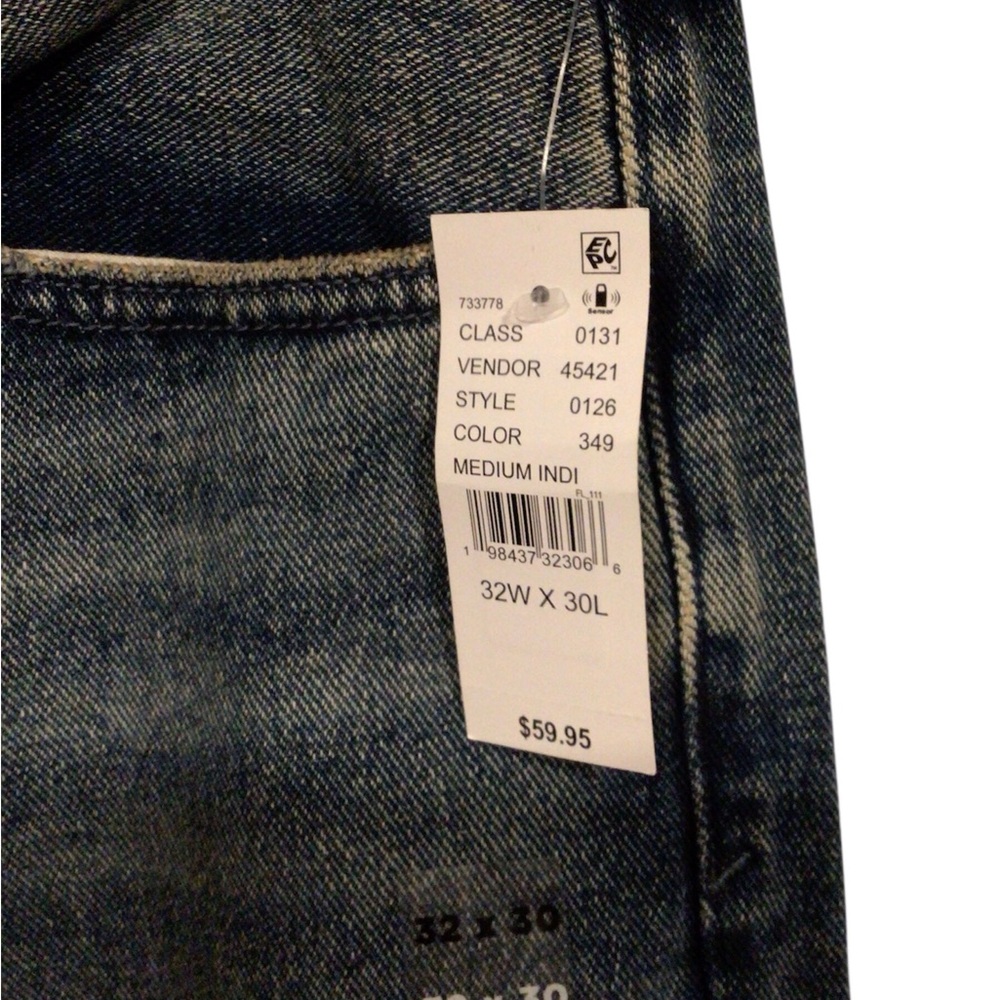 Pacsun Mens straight leg, mid rise relaxed loose fit jeans size 32x30 NWT - Picture 2 of 3